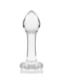 MODELO 2 PLUG CRISTAL BOROSILICATO TRANSPARENTE 11 CM -O- 3.5 CM DE LA MARCA NEBULA SERIES BY IBIZA