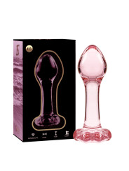 MODELO 2 PLUG CRISTAL BOROSILICATO TRANSPARENTE 11 CM -O- 3.5 CM DE LA MARCA NEBULA SERIES BY IBIZA