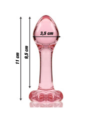 MODELO 2 PLUG CRISTAL BOROSILICATO TRANSPARENTE 11 CM -O- 3.5 CM DE LA MARCA NEBULA SERIES BY IBIZA