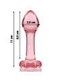 MODELO 2 PLUG CRISTAL BOROSILICATO TRANSPARENTE 11 CM -O- 3.5 CM DE LA MARCA NEBULA SERIES BY IBIZA