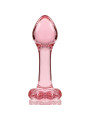 MODELO 2 PLUG CRISTAL BOROSILICATO TRANSPARENTE 11 CM -O- 3.5 CM DE LA MARCA NEBULA SERIES BY IBIZA