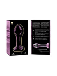 MODELO 2 PLUG CRISTAL BOROSILICATO TRANSPARENTE 11 CM -O- 3.5 CM DE LA MARCA NEBULA SERIES BY IBIZA