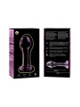 MODELO 2 PLUG CRISTAL BOROSILICATO TRANSPARENTE 11 CM -O- 3.5 CM DE LA MARCA NEBULA SERIES BY IBIZA