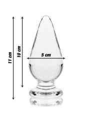 MODELO 4 PLUG CRISTAL BOROSILICATO TRANSPARENTE 11 CM -O- 5 CM DE LA MARCA NEBULA SERIES BY IBIZA