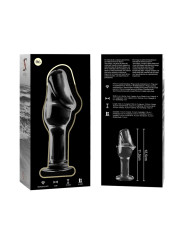 MODELO 6 PLUG CRISTAL BOROSILICATO TRANSPARENTE 12.5 CM -O- 4 CM DE LA MARCA NEBULA SERIES BY IBIZA