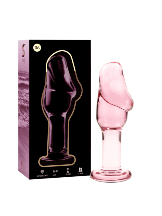 MODELO 6 PLUG CRISTAL BOROSILICATO TRANSPARENTE 12.5 CM -O- 4 CM DE LA MARCA NEBULA SERIES BY IBIZA