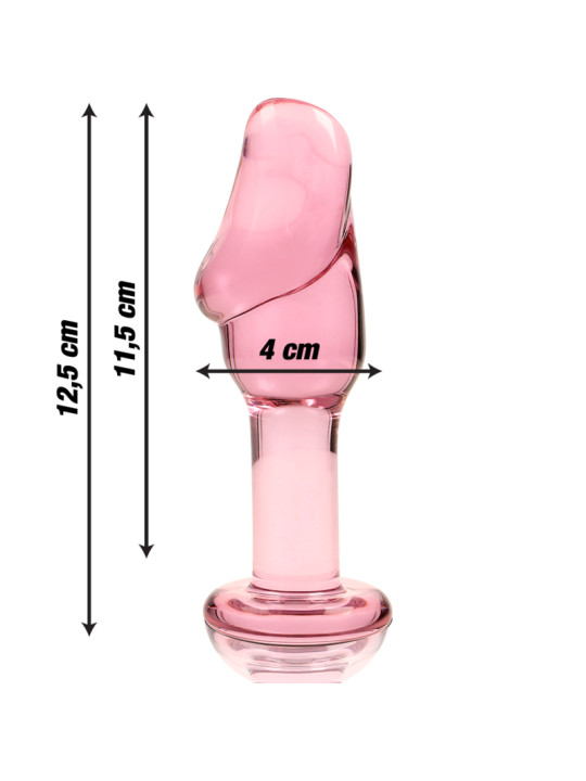 MODELO 6 PLUG CRISTAL BOROSILICATO TRANSPARENTE 12.5 CM -O- 4 CM DE LA MARCA NEBULA SERIES BY IBIZA
