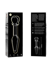 MODELO 7 PLUG CRISTAL BOROSILICATO TRANSPARENTE 13.5 CM -O- 3 CM DE LA MARCA NEBULA SERIES BY IBIZA