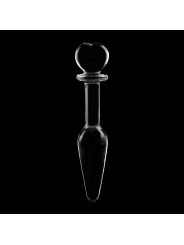 MODELO 7 PLUG CRISTAL BOROSILICATO TRANSPARENTE 13.5 CM -O- 3 CM DE LA MARCA NEBULA SERIES BY IBIZA