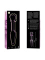 MODELO 7 PLUG CRISTAL BOROSILICATO TRANSPARENTE 13.5 CM -O- 3 CM DE LA MARCA NEBULA SERIES BY IBIZA