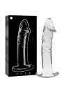 MODELO 19 DILDO CRISTAL BOROSILICATO TRANSPARENTE 18.5 CM -O- 4 CM DE LA MARCA NEBULA SERIES BY IBIZA