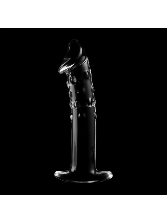 MODELO 19 DILDO CRISTAL BOROSILICATO TRANSPARENTE 18.5 CM -O- 4 CM DE LA MARCA NEBULA SERIES BY IBIZA
