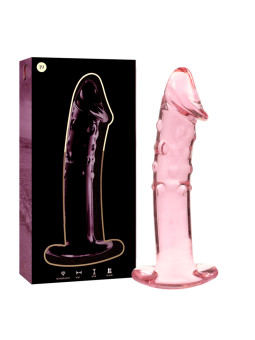 MODELO 19 DILDO CRISTAL BOROSILICATO TRANSPARENTE 18.5 CM -O- 4 CM DE LA MARCA NEBULA SERIES BY IBIZA