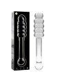 MODELO 20 DILDO CRISTAL BOROSILICATO TRANSPARENTE 20.5 CM -O- 3 CM DE LA MARCA NEBULA SERIES BY IBIZA