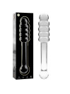 MODELO 20 DILDO CRISTAL BOROSILICATO TRANSPARENTE 20.5 CM -O- 3 CM DE LA MARCA NEBULA SERIES BY IBIZA