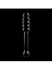 MODELO 20 DILDO CRISTAL BOROSILICATO TRANSPARENTE 20.5 CM -O- 3 CM DE LA MARCA NEBULA SERIES BY IBIZA