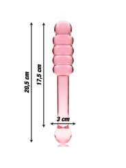 MODELO 20 DILDO CRISTAL BOROSILICATO TRANSPARENTE 20.5 CM -O- 3 CM DE LA MARCA NEBULA SERIES BY IBIZA