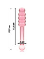 MODELO 20 DILDO CRISTAL BOROSILICATO TRANSPARENTE 20.5 CM -O- 3 CM DE LA MARCA NEBULA SERIES BY IBIZA