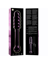 MODELO 20 DILDO CRISTAL BOROSILICATO TRANSPARENTE 20.5 CM -O- 3 CM DE LA MARCA NEBULA SERIES BY IBIZA