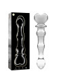 MODELO 21 DILDO CRISTAL BOROSILICATO TRANSPARENTE 20.5 CM -O- 3.5 CM DE LA MARCA NEBULA SERIES BY IBIZA