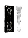 MODELO 21 DILDO CRISTAL BOROSILICATO TRANSPARENTE 20.5 CM -O- 3.5 CM DE LA MARCA NEBULA SERIES BY IBIZA