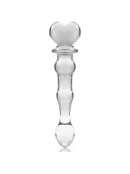 MODELO 21 DILDO CRISTAL BOROSILICATO TRANSPARENTE 20.5 CM -O- 3.5 CM DE LA MARCA NEBULA SERIES BY IBIZA