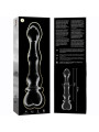 MODELO 21 DILDO CRISTAL BOROSILICATO TRANSPARENTE 20.5 CM -O- 3.5 CM DE LA MARCA NEBULA SERIES BY IBIZA