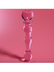 MODELO 21 DILDO CRISTAL BOROSILICATO TRANSPARENTE 20.5 CM -O- 3.5 CM DE LA MARCA NEBULA SERIES BY IBIZA
