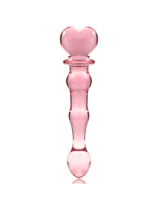 MODELO 21 DILDO CRISTAL BOROSILICATO TRANSPARENTE 20.5 CM -O- 3.5 CM DE LA MARCA NEBULA SERIES BY IBIZA