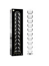 MODELO 22 DILDO CRISTAL BOROSILICATO TRANSPARENTE 21.5 CM -O- 2.5 CM DE LA MARCA NEBULA SERIES BY IBIZA