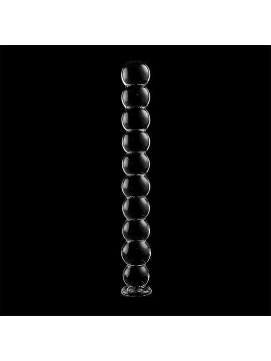 MODELO 22 DILDO CRISTAL BOROSILICATO TRANSPARENTE 21.5 CM -O- 2.5 CM DE LA MARCA NEBULA SERIES BY IBIZA