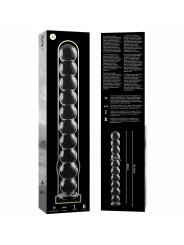 MODELO 22 DILDO CRISTAL BOROSILICATO TRANSPARENTE 21.5 CM -O- 2.5 CM DE LA MARCA NEBULA SERIES BY IBIZA