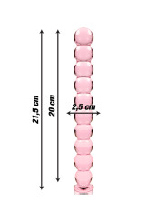 MODELO 22 DILDO CRISTAL BOROSILICATO TRANSPARENTE 21.5 CM -O- 2.5 CM DE LA MARCA NEBULA SERIES BY IBIZA
