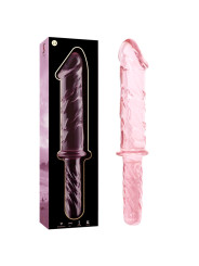 MODELO 24 DILDO CRISTAL BOROSILICATO TRANSPARENTE 28.5 CM -O- 5 CM DE LA MARCA NEBULA SERIES BY IBIZA