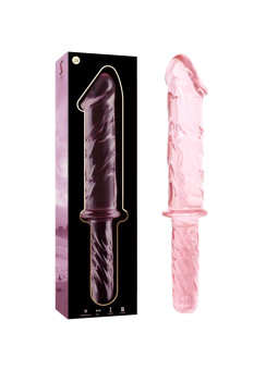 MODELO 24 DILDO CRISTAL BOROSILICATO TRANSPARENTE 28.5 CM -O- 5 CM DE LA MARCA NEBULA SERIES BY IBIZA