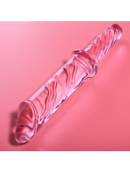 MODELO 24 DILDO CRISTAL BOROSILICATO TRANSPARENTE 28.5 CM -O- 5 CM DE LA MARCA NEBULA SERIES BY IBIZA