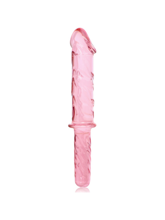 MODELO 24 DILDO CRISTAL BOROSILICATO TRANSPARENTE 28.5 CM -O- 5 CM DE LA MARCA NEBULA SERIES BY IBIZA