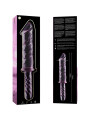 MODELO 24 DILDO CRISTAL BOROSILICATO TRANSPARENTE 28.5 CM -O- 5 CM DE LA MARCA NEBULA SERIES BY IBIZA