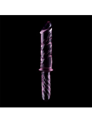 MODELO 24 DILDO CRISTAL BOROSILICATO TRANSPARENTE 28.5 CM -O- 5 CM DE LA MARCA NEBULA SERIES BY IBIZA