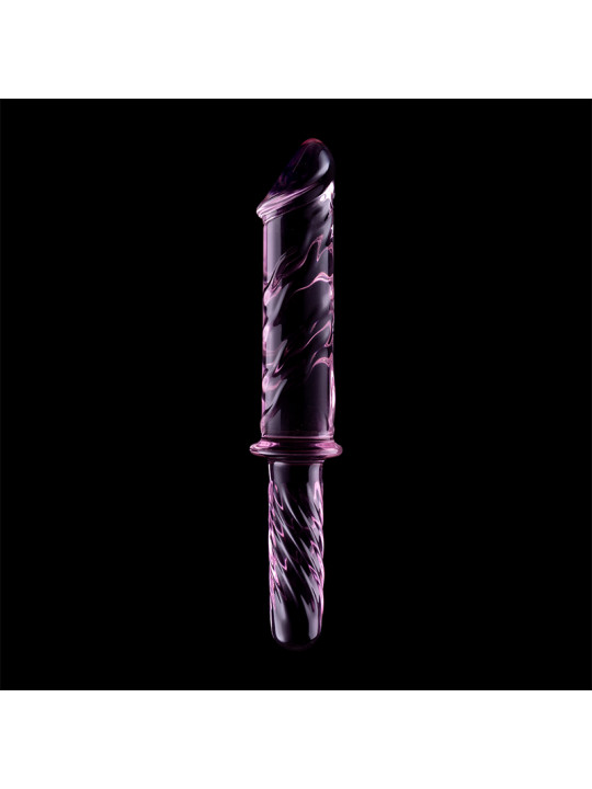 MODELO 24 DILDO CRISTAL BOROSILICATO TRANSPARENTE 28.5 CM -O- 5 CM DE LA MARCA NEBULA SERIES BY IBIZA