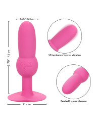 CALEXOTICS PLUG ANAL VIBRADOR SILICONA 10 MODOS ROSA DE LA MARCA CALEXOTICS