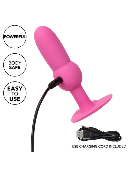 CALEXOTICS PLUG ANAL VIBRADOR SILICONA 10 MODOS ROSA DE LA MARCA CALEXOTICS