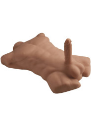 TORSOS MASCULINO REALISTA APOLLO L SILICONA CARAMELO DE LA MARCA SILEXD