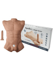 TORSOS MASCULINO REALISTA APOLLO L SILICONA CARAMELO DE LA MARCA SILEXD