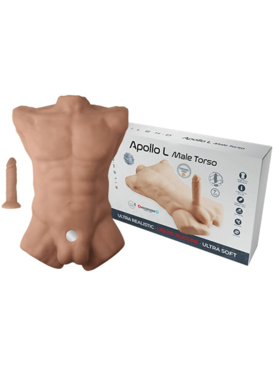TORSOS MASCULINO REALISTA APOLLO L SILICONA CARAMELO DE LA MARCA SILEXD