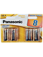 PILAS AA ALCALINAS PANASONIC BRONZE PACK 8 UNIDADES DE LA MARCA PANASONIC