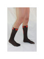 CALCETINES FETISH MACHO SEMITRANSPARENTES NEGRO ROJO DE LA MARCA MACHO UNDERWEAR