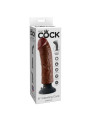 DILDO VIBRADOR REALISTA MARRÓN 20CM KING COCK DE LA MARCA KING COCK