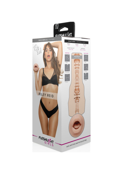 FLESHLIGHT RILEY REID BOCA REALISTA INSOMNIA MASTURBADOR DE LA MARCA FLESHLIGHT GIRLS