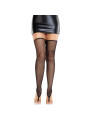MEDIAS ALTAS SIN PIE ENCAJE NEGRO CON ARO DEDO LEG AVENUE DE LA MARCA LEG AVENUE HOSIERY